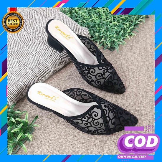 Heels Kaca Import/Heels Wanita Murah/Sandal Heels Kekinian Heels Pesta High Heels Wanita Sandal Pes