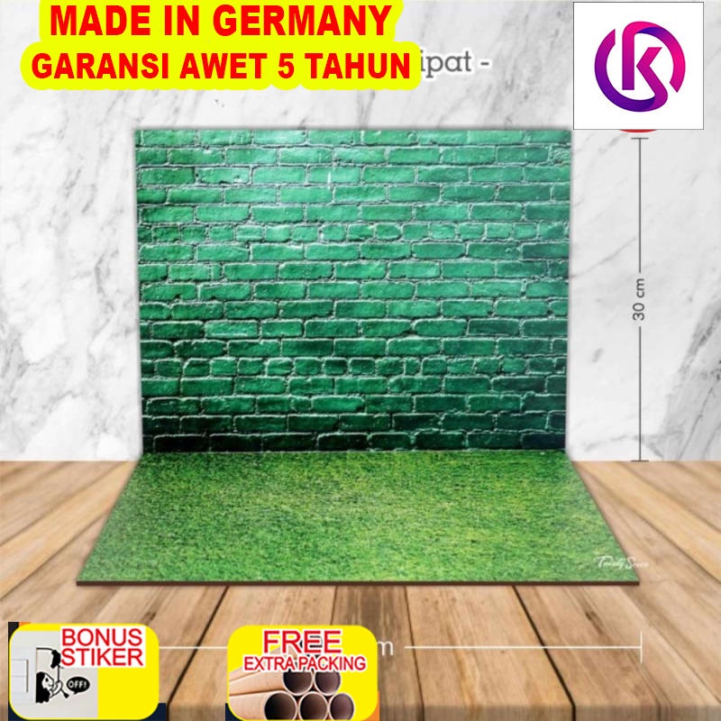 

Murah Alas Foto Lipat Bata & Rumput / Background Foto Produk - bata hijau