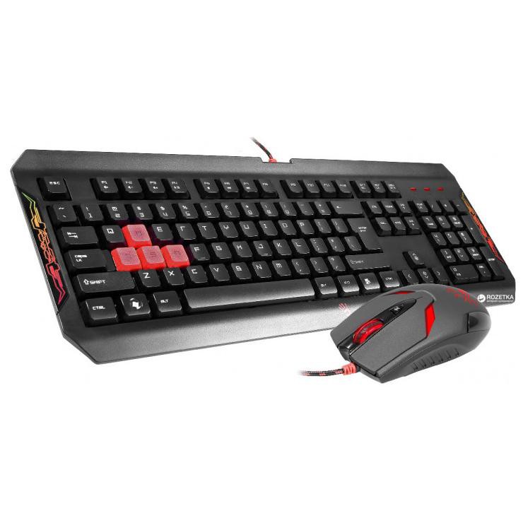 Paket Keyboard Mouse Gaming Bloody Q1100