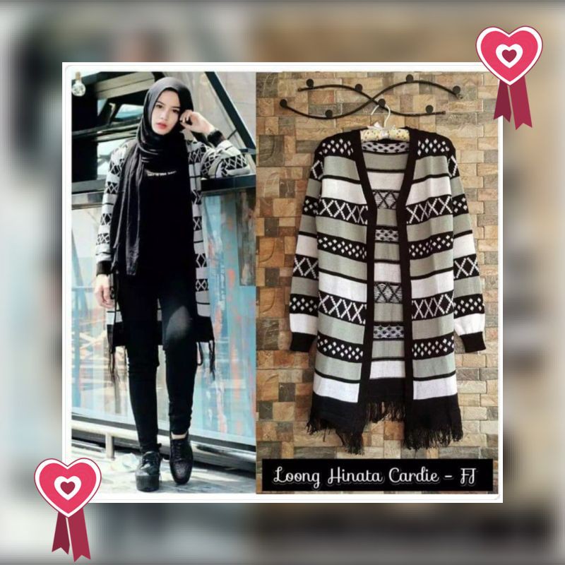 Hinata Long Cardy / Cardigan Oversize / Cardigan Rajut Termurah