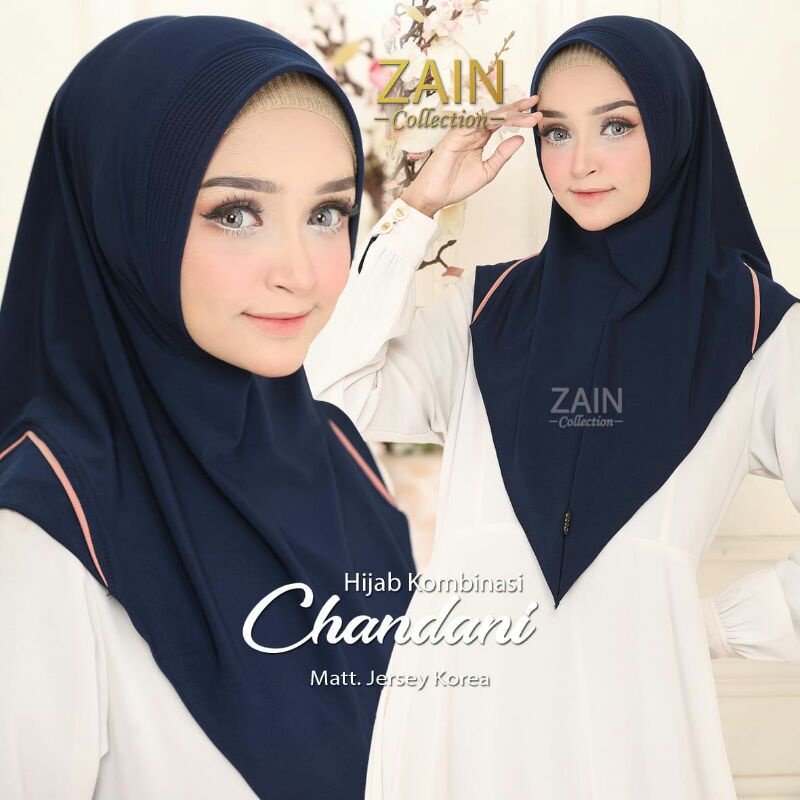 Hijab/Jilbab Instan jersey CHANDANI ORI ZAIN-NAVY