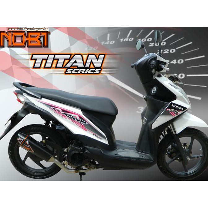 Knalpot Nobi /Nob1 titan series motor bebek, bebek sport,matic lengkap