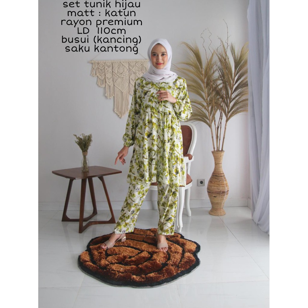 Baju Tidur Set Tunik Elegan
