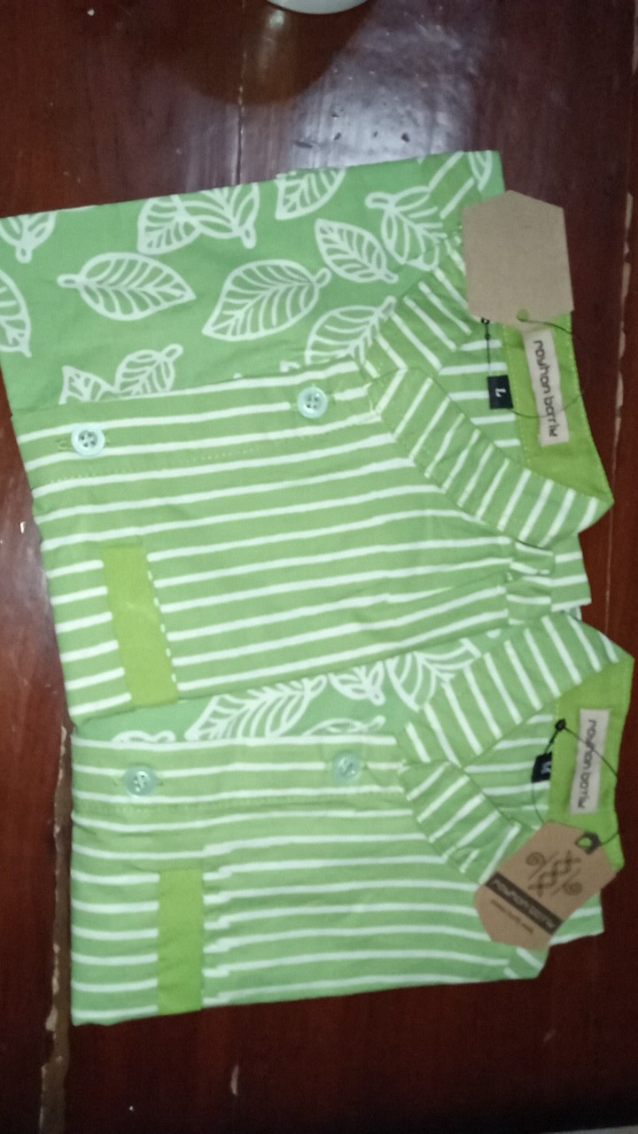 Kemeja Batik Anak Hijau Series