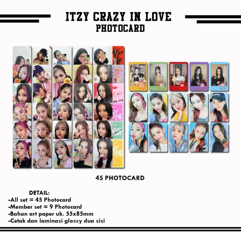 ITZY CRAZY IN LOVE PHOTOCARD