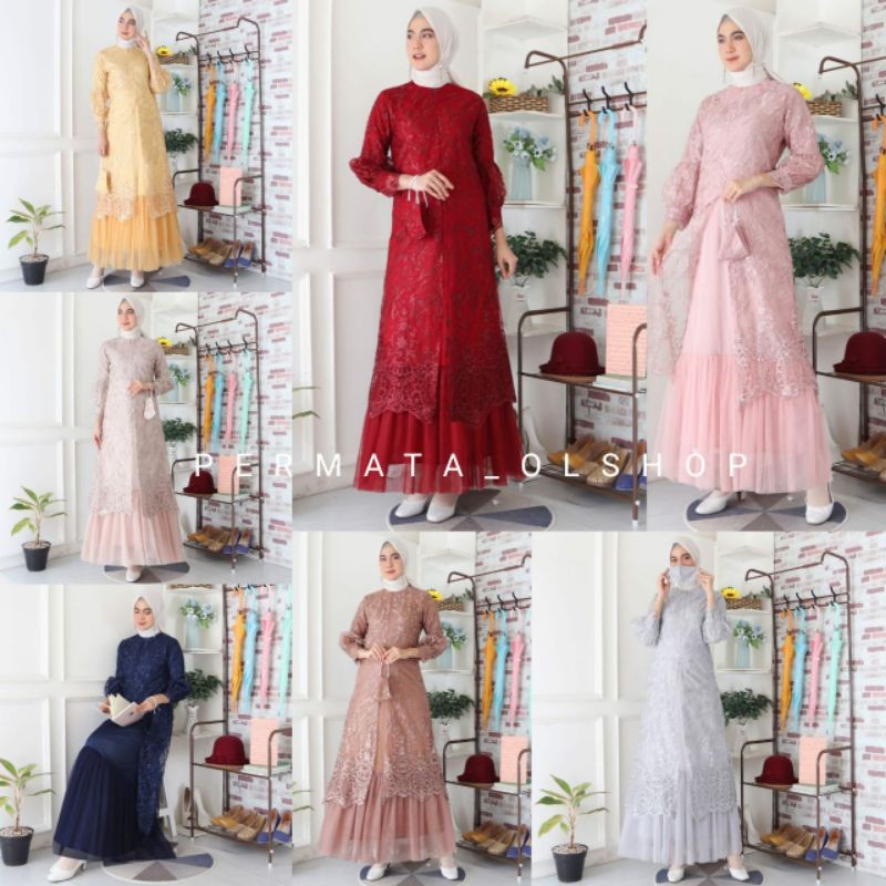 Gamis Cinderella Novie / Kebaya Modern / Gamis Pesta / Gamis Modern / Kebaya Gamis / Kebaya Wisuda