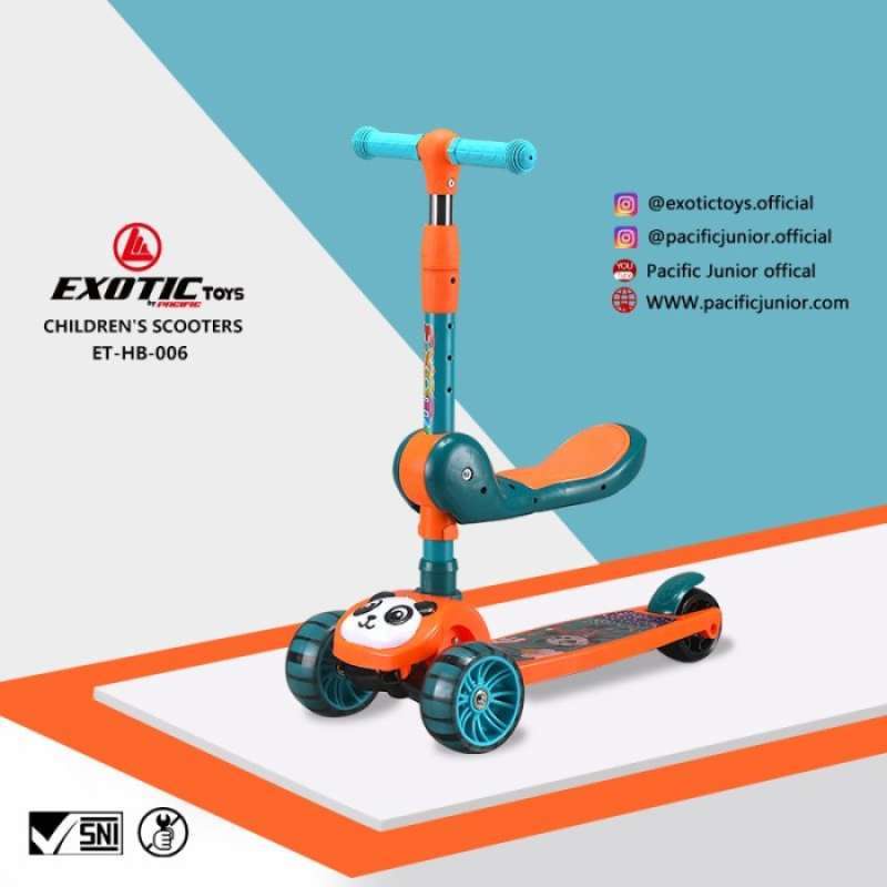 Scooter Skuter Anak Otoped Exotic ET HB006 Roda 3 Bisa di Lipat By Pacific-1