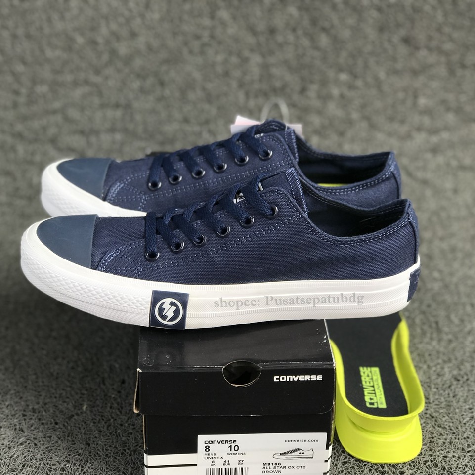 Sepatu Converse Petir Pendek X Undefeated Low Navy