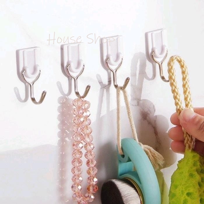 HS-0163 Gantungan Magic Hook Kuat isi 6 pcs Multifungsi - Gantungan Tempel Dinding Serbaguna