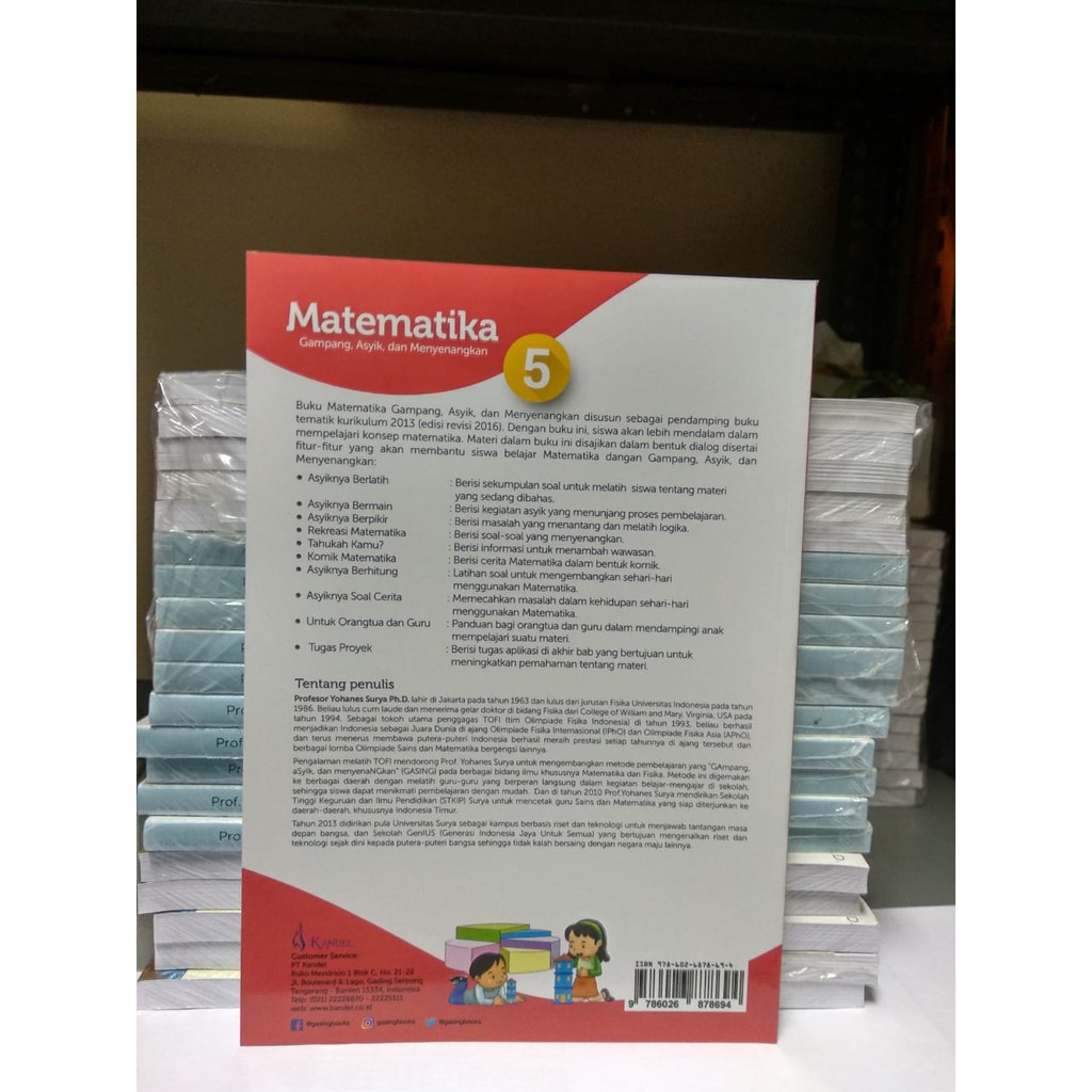 Buku Matematika GASING SD 5 Kurikulum 2013 k13 Karangan Prof. Yohanes Surya Ph.D