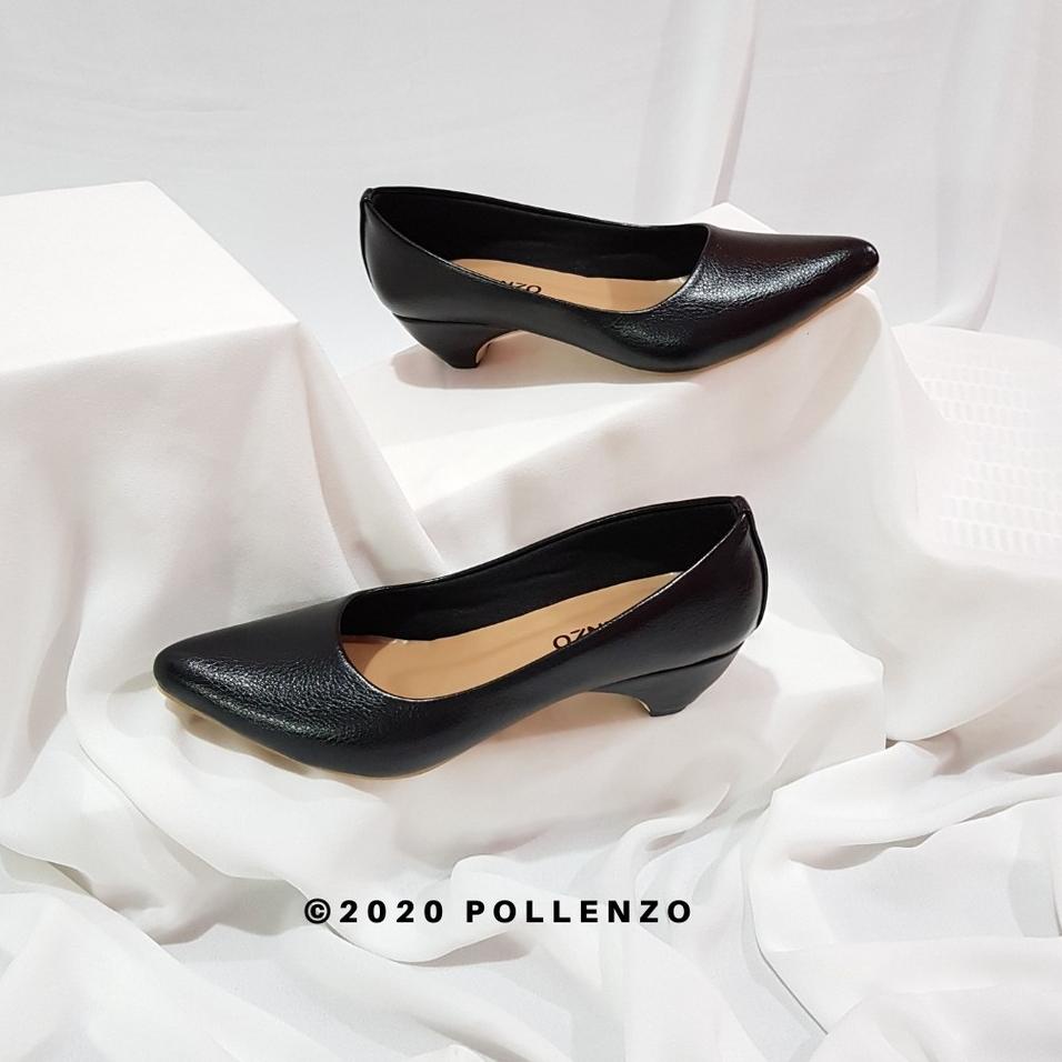 [FOF↑] Pollenzo ALESHA Sepatu Kerja Wanita Pantopel Polos APN-401 ✫ ➮