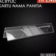 

are Acrylic/akrilik name plate/ kartu nama panitia 8X30/ tempat reserved selipan kertas ljbs771