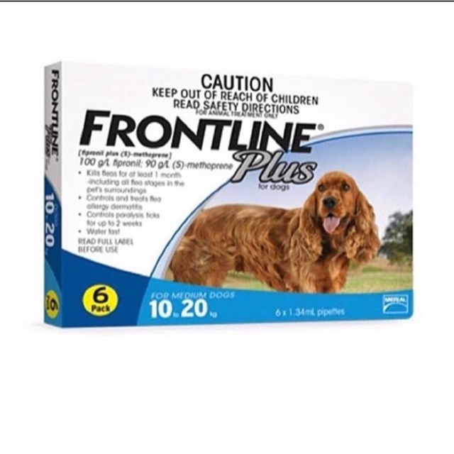 Frontline plus dog 10kg-20kg M/obat kutu tetes anjing