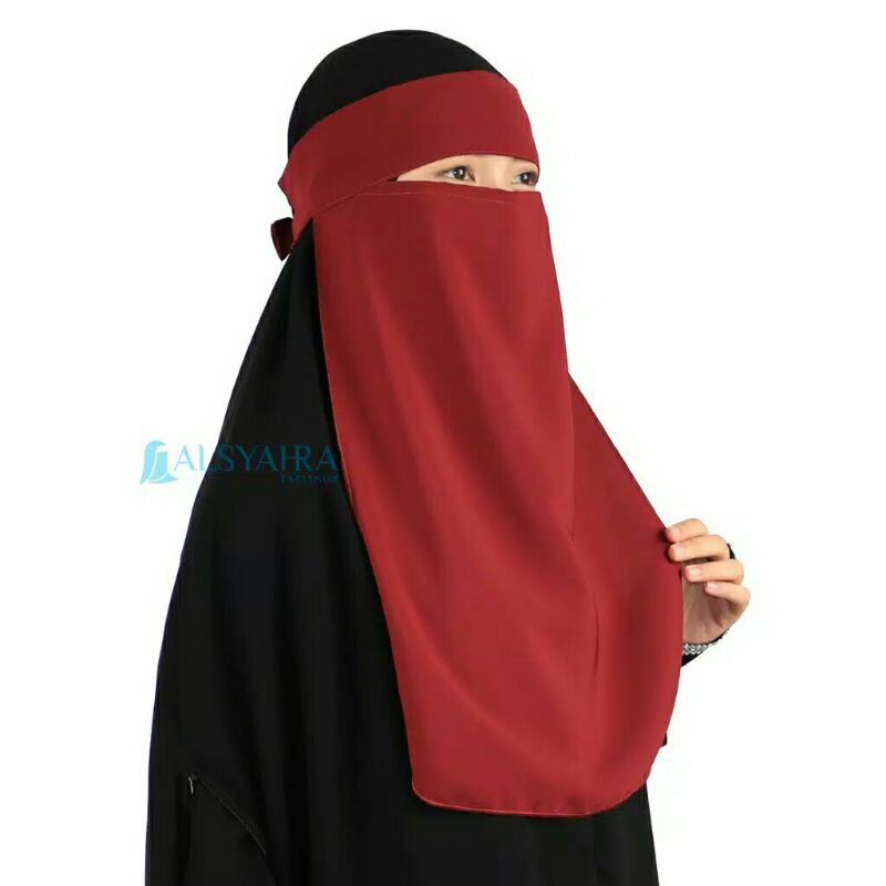 Niqab Bandana Wolfis Premium Tanpa Label Alsyahra Exclusive