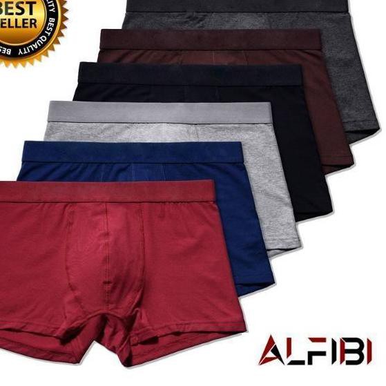YPZF CELANA DALAM PRIA BOXER BAWAHAN DALAMAN ANAK LAKI LAKI REMAJA DEWASA WARNA POLOS BIG SIZE M L X