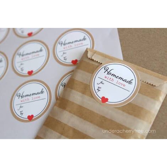 

Label Stiker Nama Produk Makanan Barang / Sticker Tag Bulat (min.1000 pcs)
