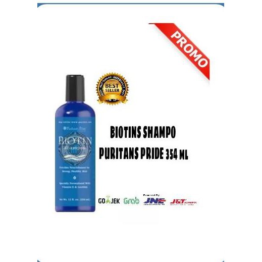 shampoo shampo biotin puritans pride/kebotakan/bercabang/botak/DHT/rontok