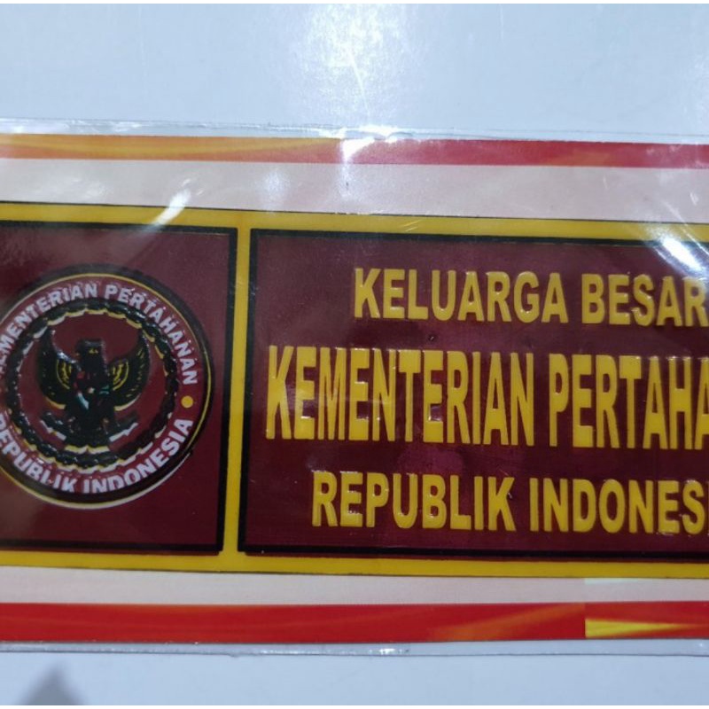 

Sticker Keluarga Besar Kementrian Pertahanan / Sticker Mobil / Sticker Motor