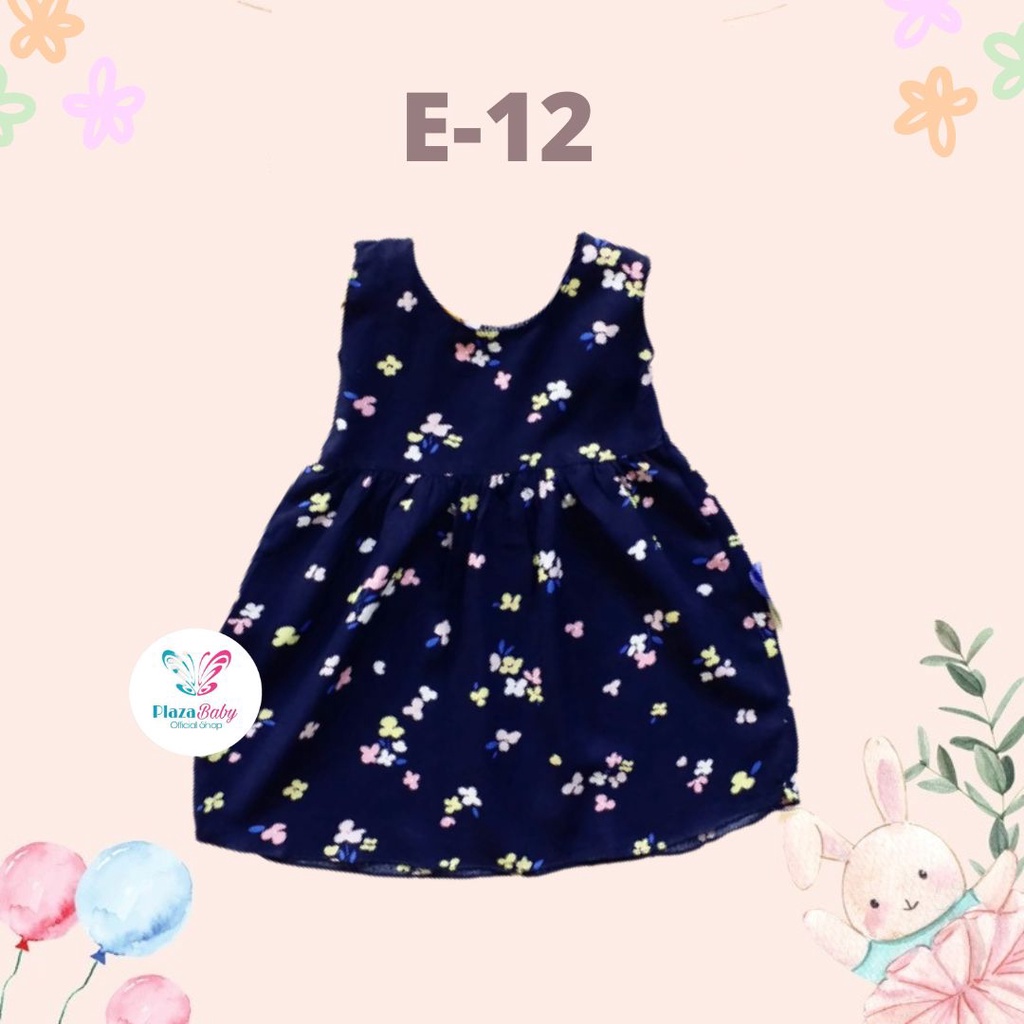 Plazababyku BBB DRESS SELLENAA dress anak perempuan bayi motif bunga lucu PART2