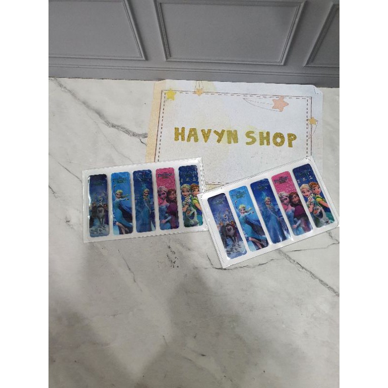 pembatas buku plastik/post it plastik/bookmark/sticky note PLASTIC-FROZEN