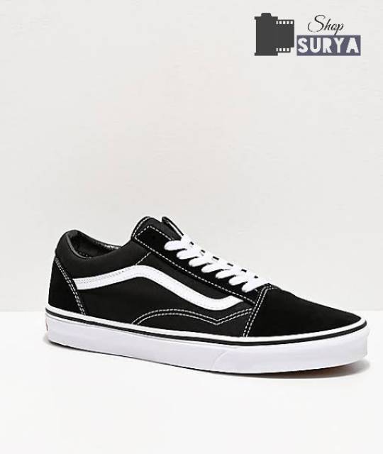 [BISA COD] Sepatu Pen Old_Skul Premium Black white (plus Dus Vans)