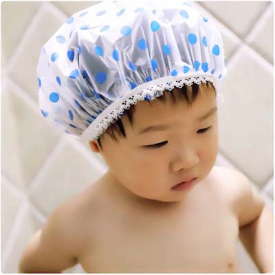 Shower Cap POLKADOT / Topi Mandi / WaterProof