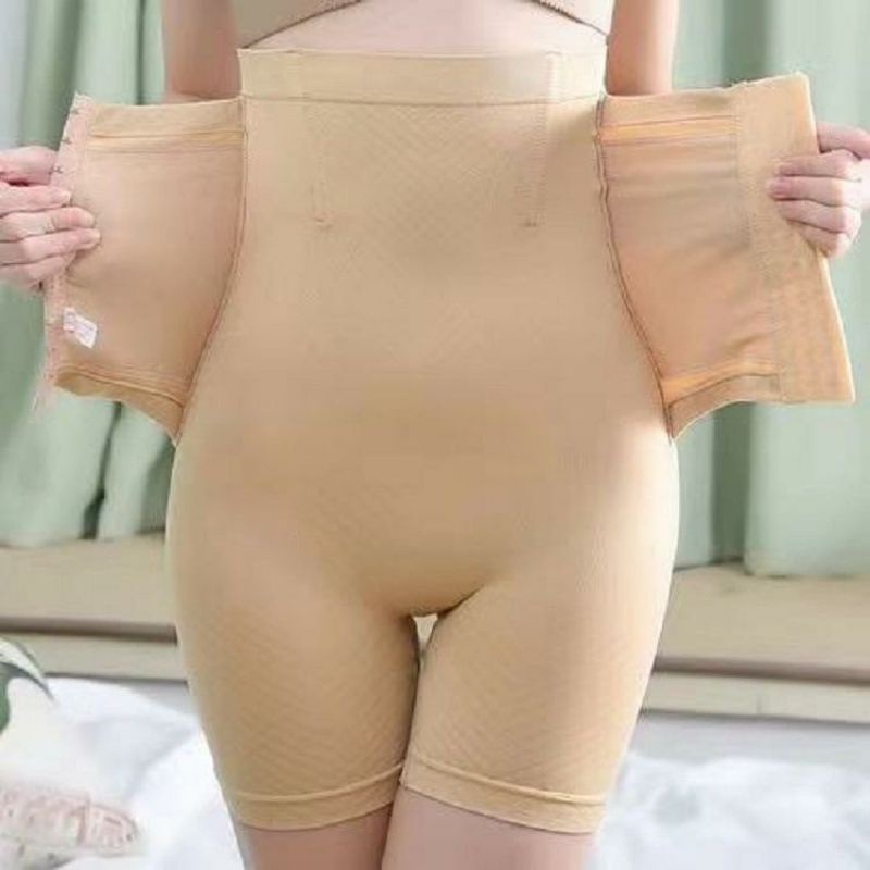 KORSET CELANA HIGH WAIST DOUBLE TUMMY 2 IN 1 PELANGSING PERUT BUTT LIFTED DENGAN PENGAIT
