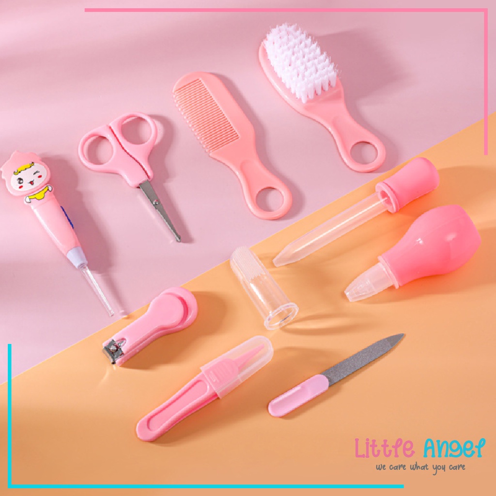 BABY CARE NAIL KIT SET Alat Perawatan Bayi 10in1 Sisir Gunting Bayi Hadiah Lahiran Newborn Gift COD