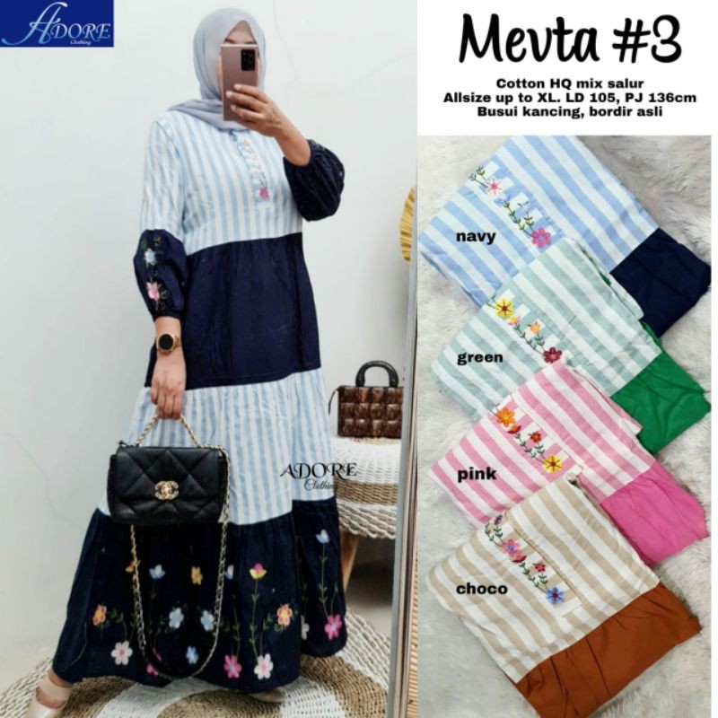 gamis jumbo ld 105-130 kekinian gamis bordir jumbo