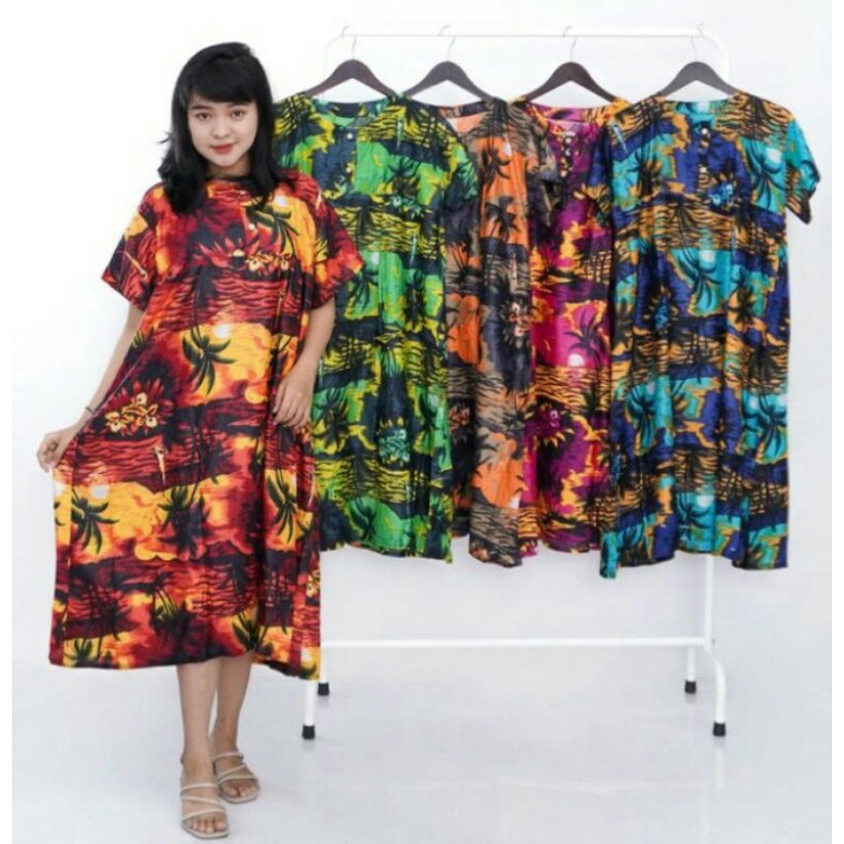 daster batik rayon jumbo