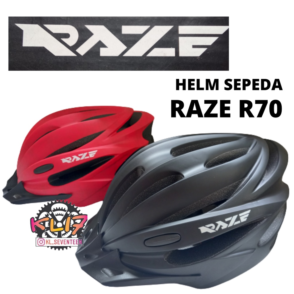 RAZE Helm Sepeda R70 All Size Helm Sepeda MTB Lipat Folding Touring Roadbike Minion Helm Sepeda Dewa