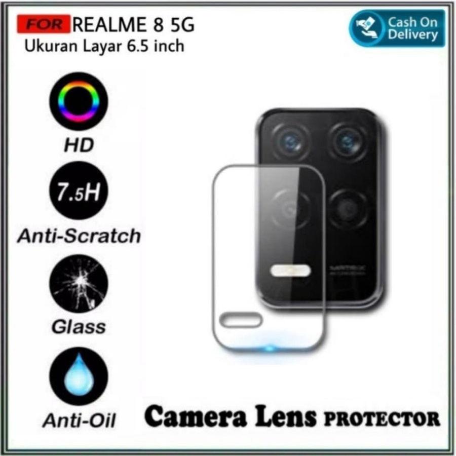 Realme 8 / Realme 8i / Realme 8 5G Tempered Glass Camera Anti Gores Kamera Bening - D2