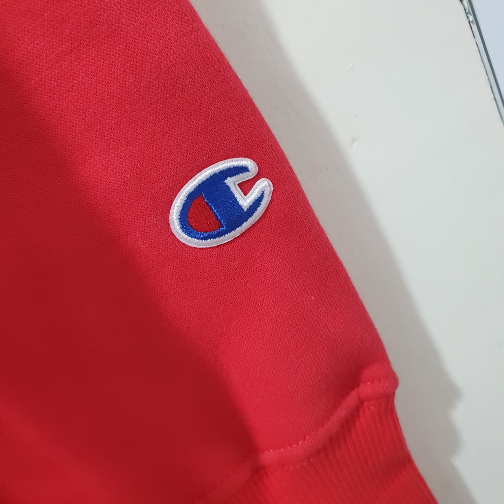 Champion reverse wave small script crewneck / champion crewneck original