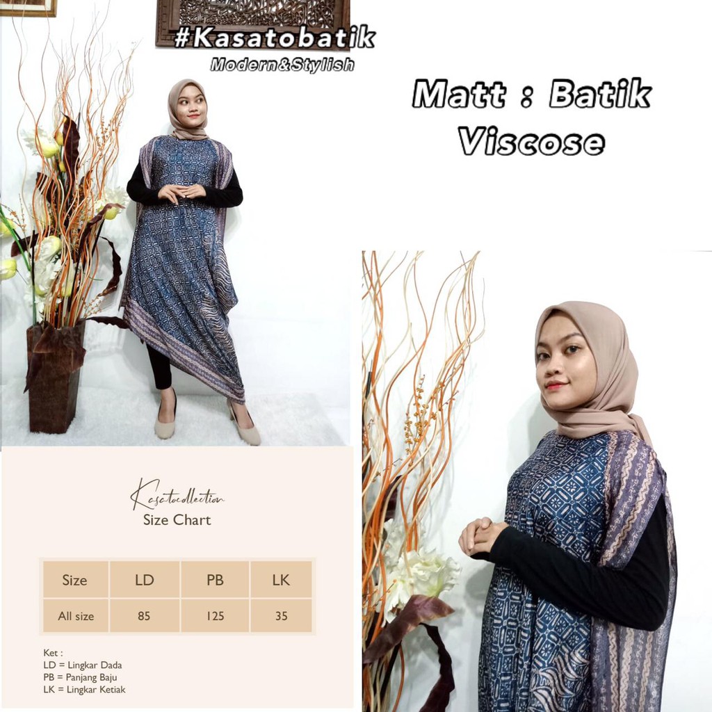 Batik Wanita Modern Batik Viscose Kekinian Model Terbaru