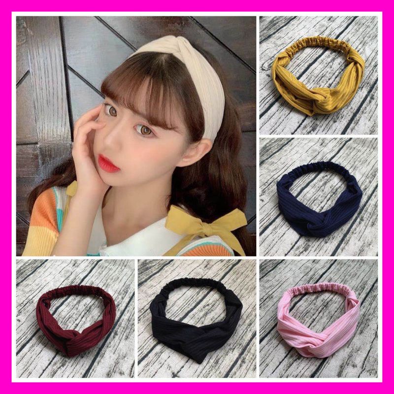 Headband Korea Bando Polos Bando rajut Bando kekinian