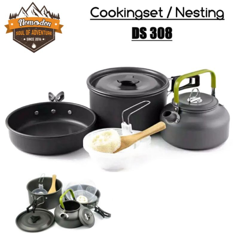 Cookingset DS-308 Alat Masak Camping