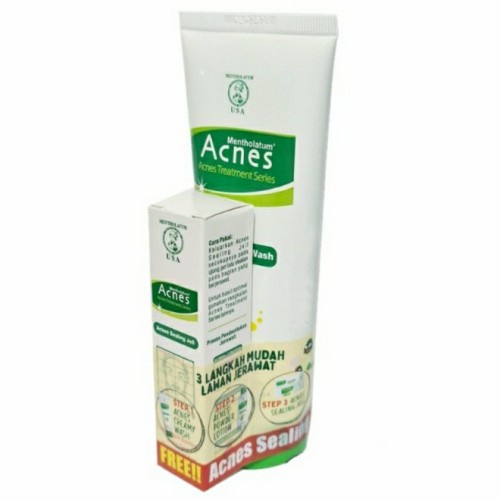 Acnes Creamy Face Wash 100gr Gratis Acnes Sealing Gel 5gr