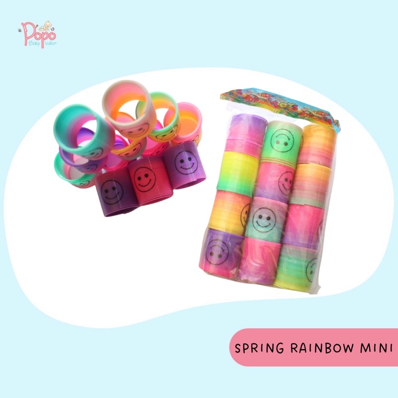 MAINAN ANAK SPRING RAINBOW/PIR PELANGI/SPIRAL PELANGI/PEGAS SPIRAL SMILE KECIL