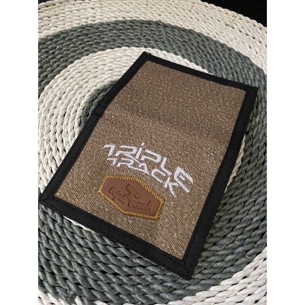 DOMPET PRIA LIPAT 2 TRIPLE TRACK BAHAN KAIN BORDIR DOMPET PRIA KAIN MURAH MERIAH DOMPET PRIA KANVAS ANTI SOBEK DOMPET COWOK LIPAT