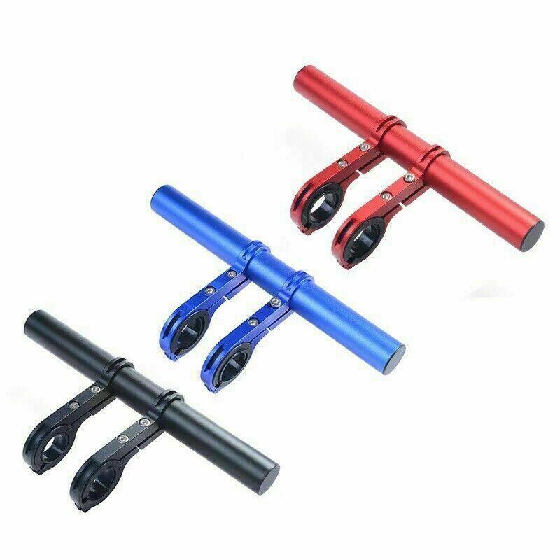 Stang Ekstensi Rak 20cm/30cm Aluminium Alloy Sepeda Handle Bar Bracket Extender Senter Ponsel Mount Pemegang Braket Sepeda Ekstensi Menangani Bar MTB Suku Cadang dan Aksesori