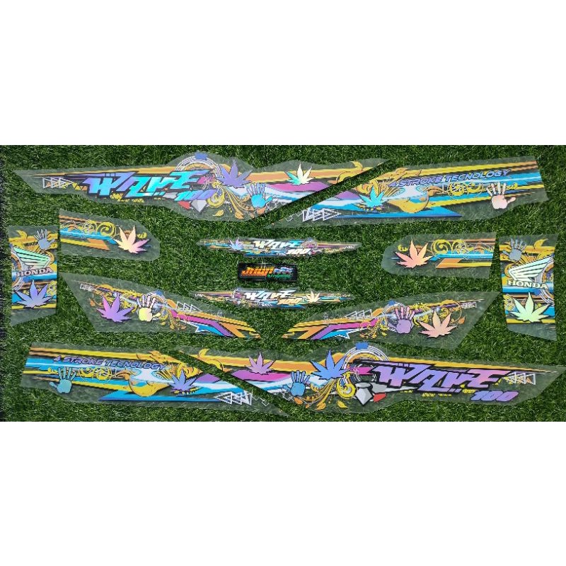 STRIPING WAVE SUPRA 100/SUPRA LAMA TRANSPARAN HOLOGRAM HAND STAMP