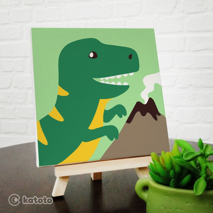 

PAINT BY NUMBER. PAKET MELUKIS DINOSAURUS UNTUK ANAK. DINOSAURS SERIES - Dino Tyranno