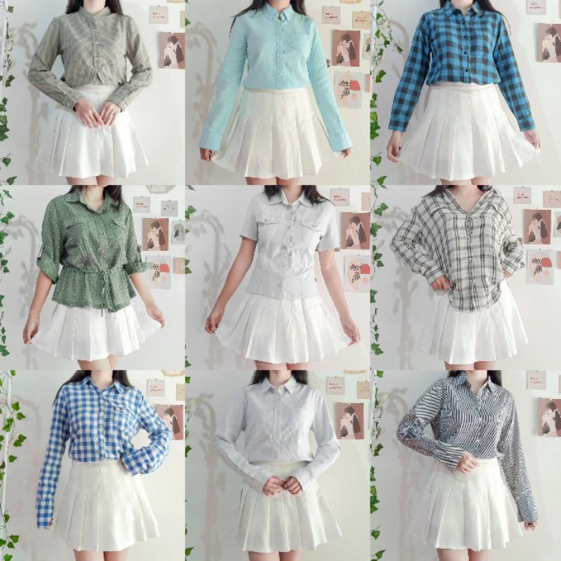 Kemeja Thrift Termurah | Blouse Thrift Termurah | Kemeja Vintage | Blouse Vintage