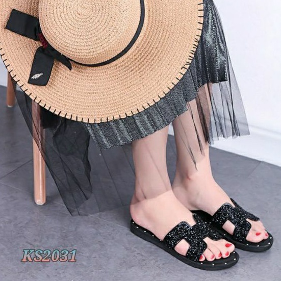 [SALE] SLOP SANDAL FLAT KS2031 IQ #Realstock