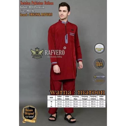 Setelan Baju Koko Dan Celana Pakistan / Koko Setelan Gamis Dewasa / Baju Gamis Jubah Muslim Pria Pak