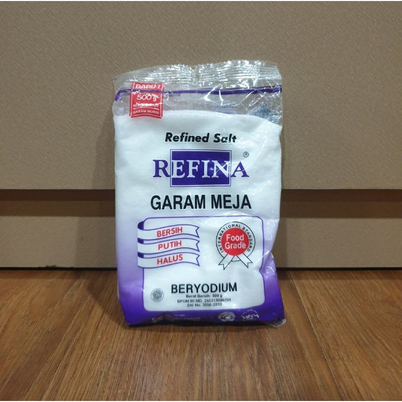 

Garam Refina Garam Meja Beryodium Refina Salt 500 Gr Food Grade