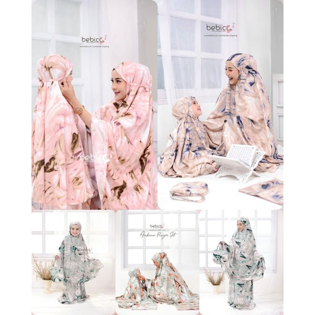 LIMITED SERIES "amkana prayer set" BEBICA | mukena couple ibu dan anak