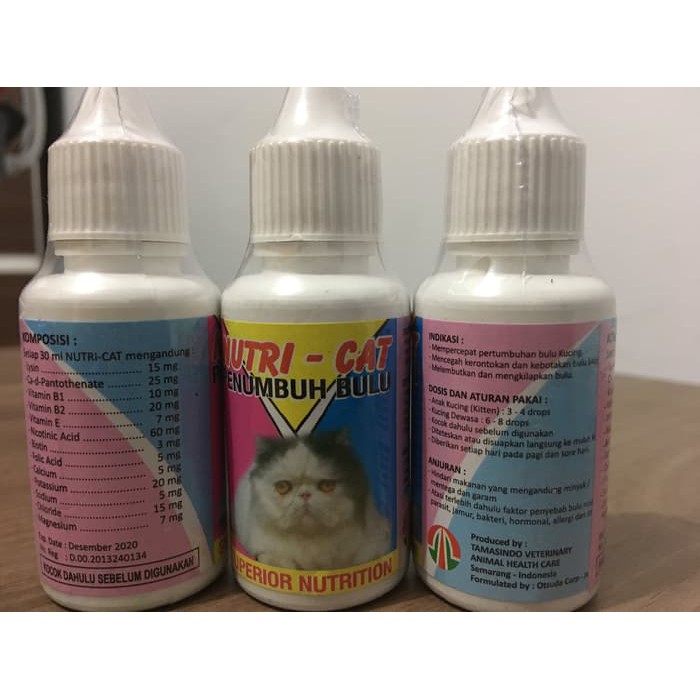 NUTRI CAT 30ML PENUMBUHAN BULU KUCING