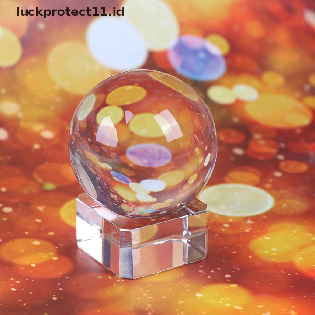 &lt; Luckprotect11.Id &gt; 1pc Bola Kristal Kuarsa Bening Untuk Dekorasi Rumah / Properti Fotografi