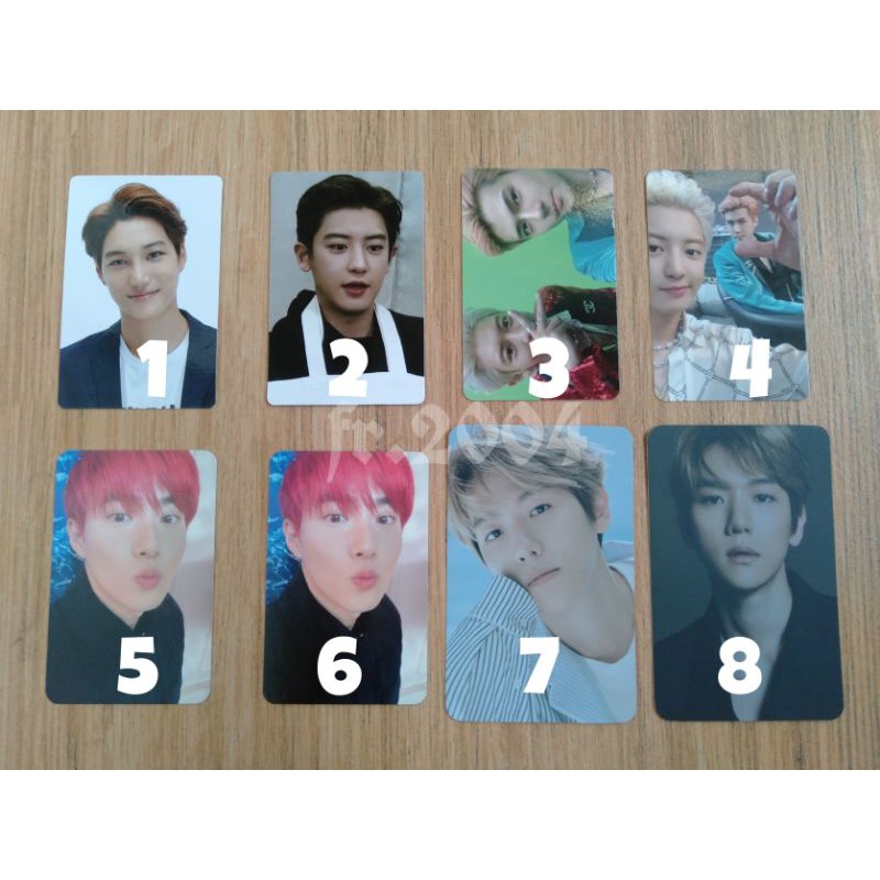 PHOTOCARD EXO OFFICIAL PHOTOCARD KAI STAMP PHOTOCARD CHANYEOL APM PHOTOCARD KIHNO OBSESSION